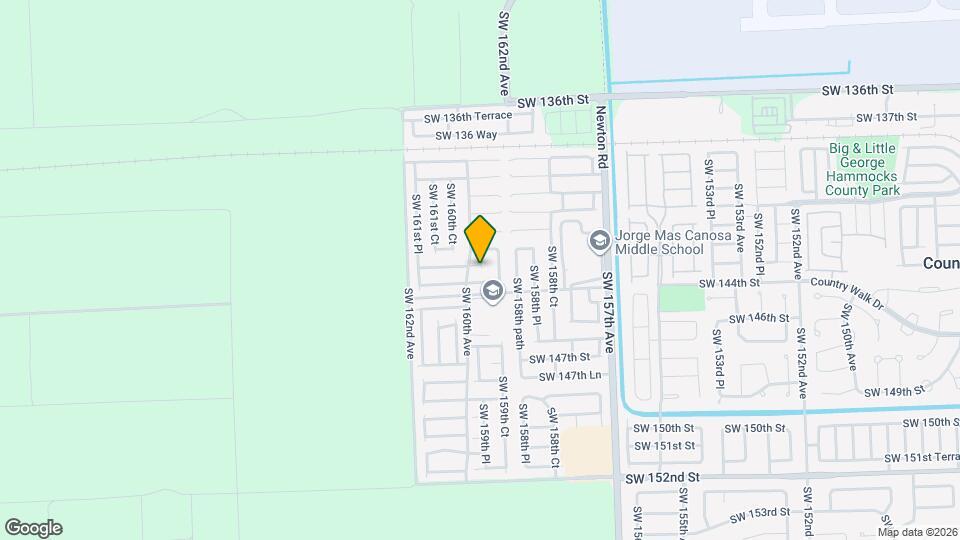 14300 SW 159th Pl Mapa y Detalles de la Ubicación