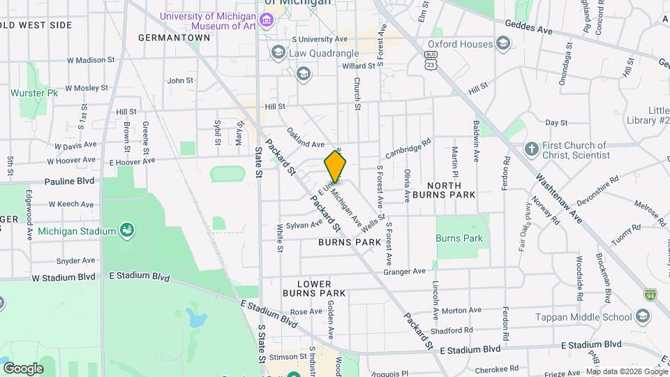 1109 E University Ave Mapa y Detalles de la Ubicación