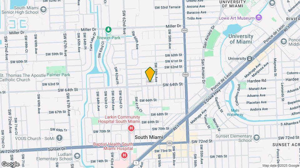 5931 SW 64th St Map and Location Details