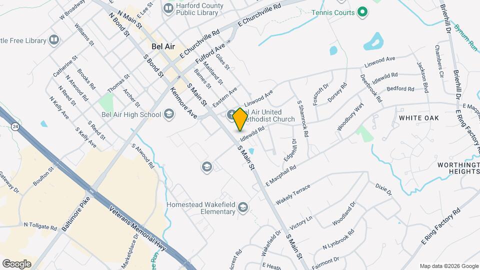 102 Idlewild Rd, Unit 3D Mapa y Detalles de la Ubicación