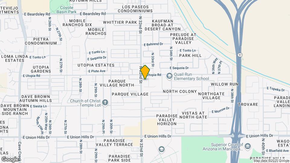 3211 E Kristal Way Mapa y Detalles de la Ubicación