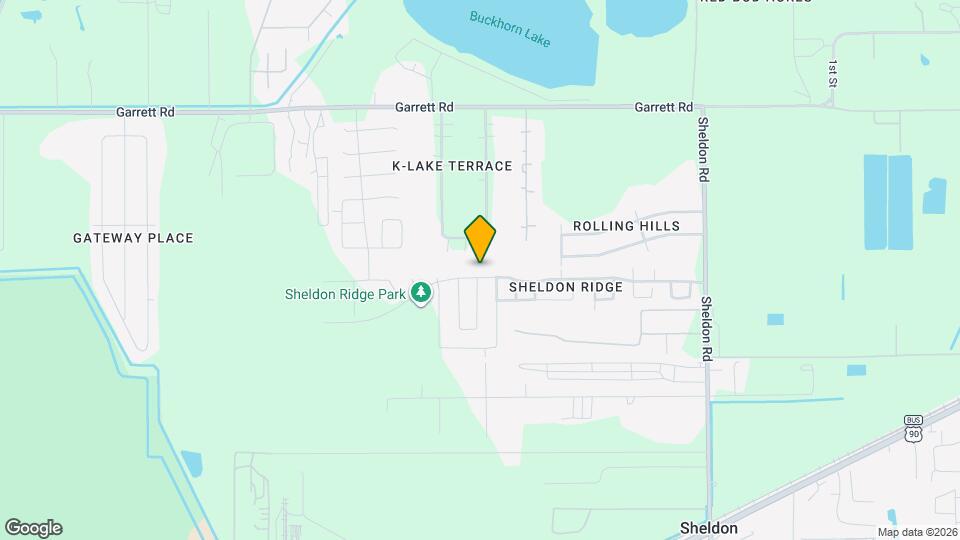 15623 Sheldon Ridge Way Map and Location Details