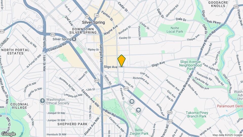 844 Sligo Ave Map and Location Details