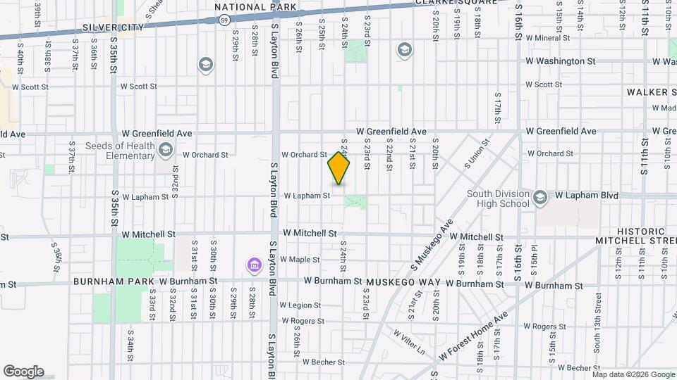 2404 W Lapham St Map and Location Details