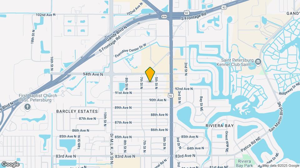 544 93rd Ave N Map and Location Details