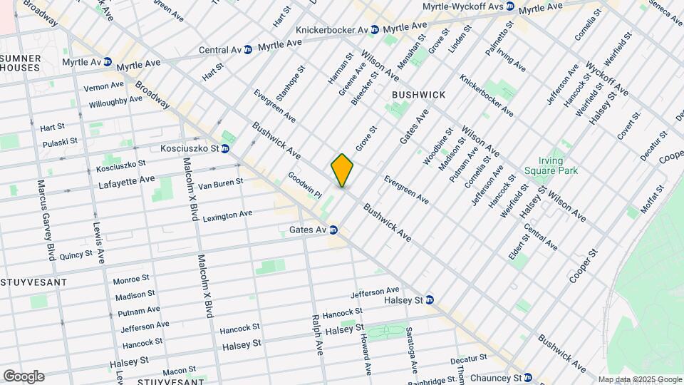 Linden st Brownstone Mapa y Detalles de la Ubicación