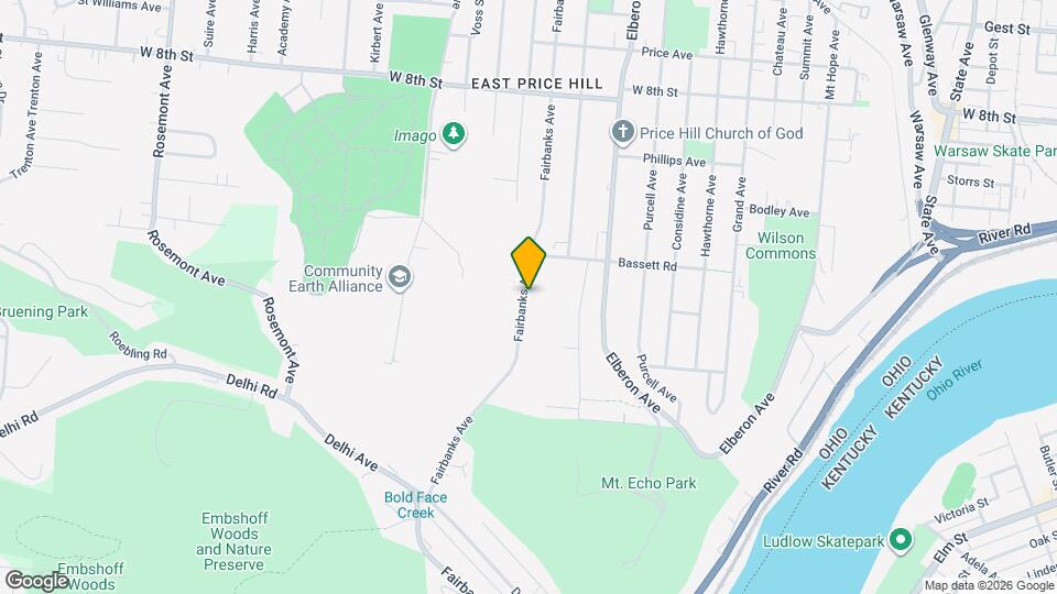 540 Fairbanks Ave Map and Location Details