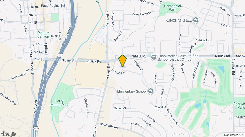 311 Oak Hill Rd Map and Location Details