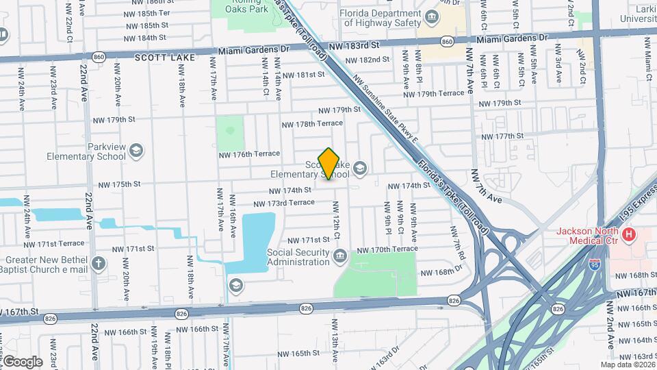 1241 NW 174th St Map and Location Details