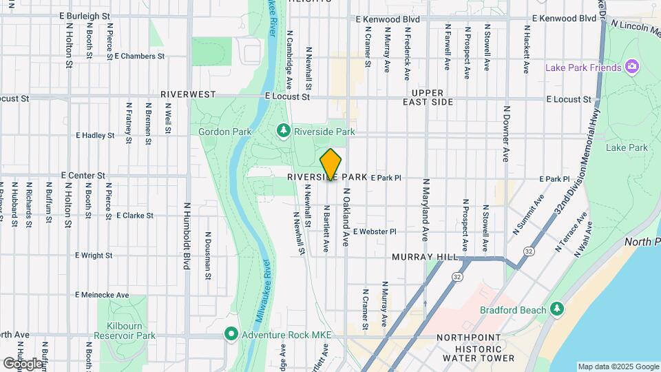 2634 N Bartlett Ave, Unit Upper Map and Location Details