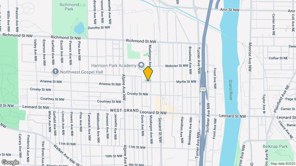 1337 Muskegon Ave NW Map and Location Details