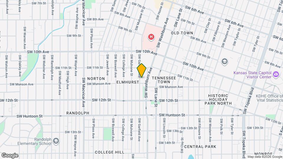 1134 SW Garfield Ave Map and Location Details