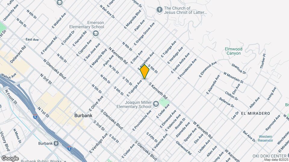303 S Kenneth Rd Map and Location Details