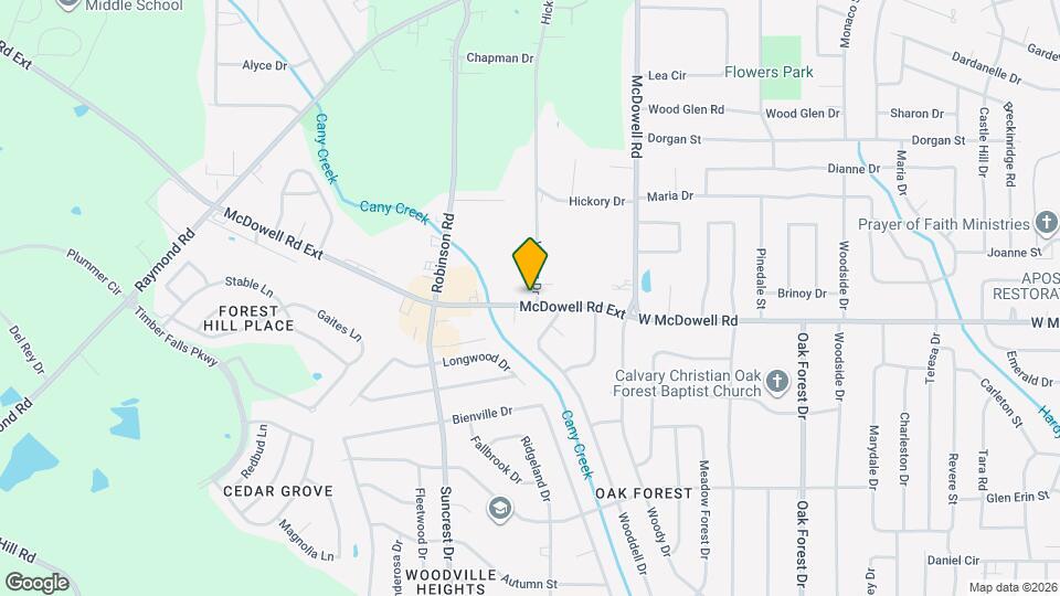 2700 McDowell Rd Ext Map and Location Details