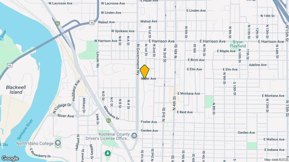 100 E Miller Ave Map and Location Details