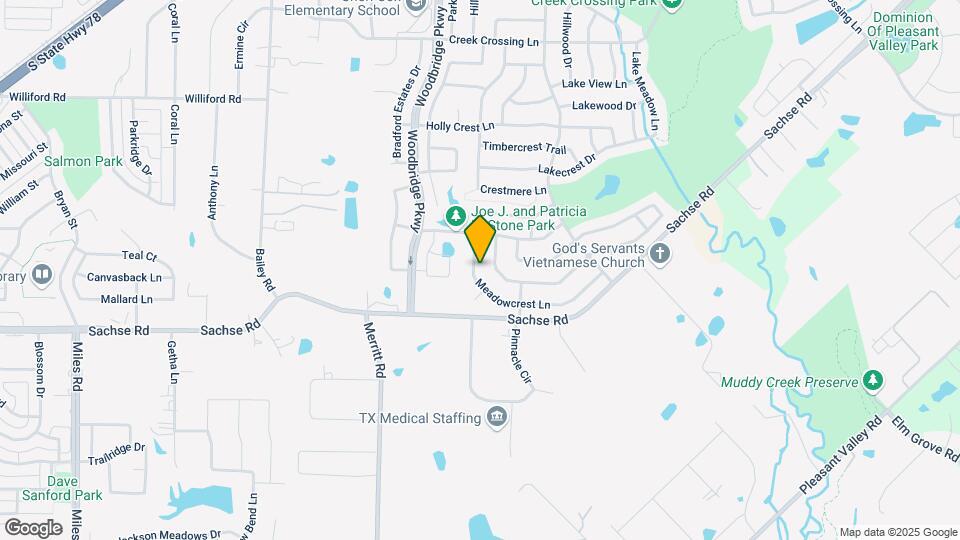 5909 Meadowcrest Ln Map and Location Details