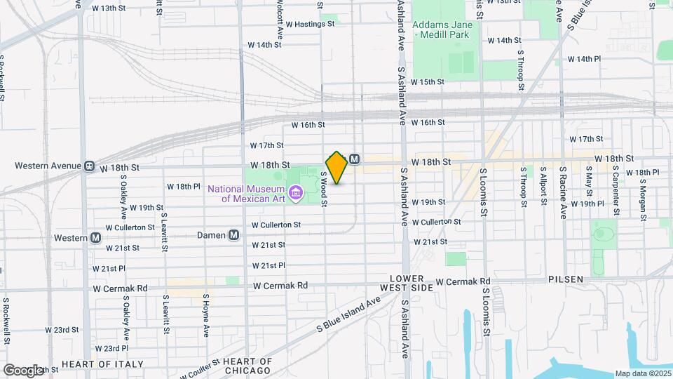 1743 W 18th Pl Map and Location Details