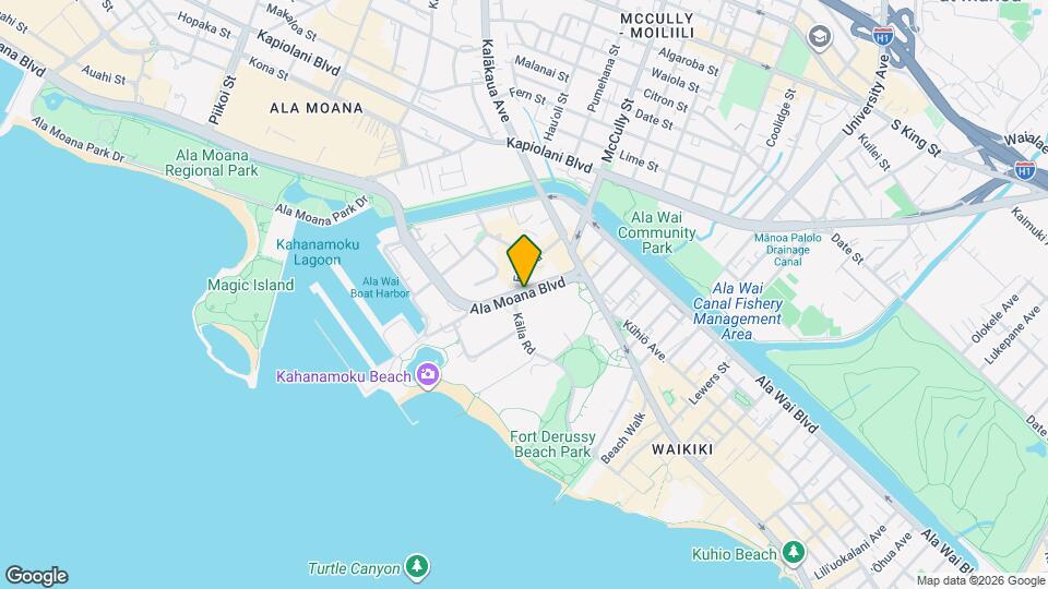 1909 Ala Wai Blvd Map and Location Details