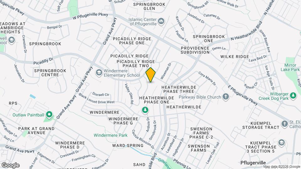 809 Bushmills Ct Mapa y Detalles de la Ubicación