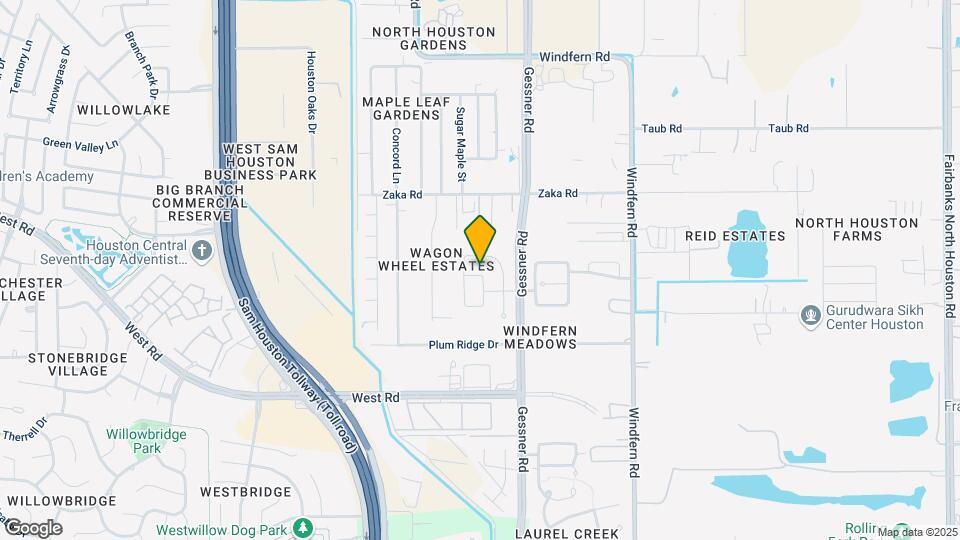 9610 Sunflower Bluff Ln Map and Location Details