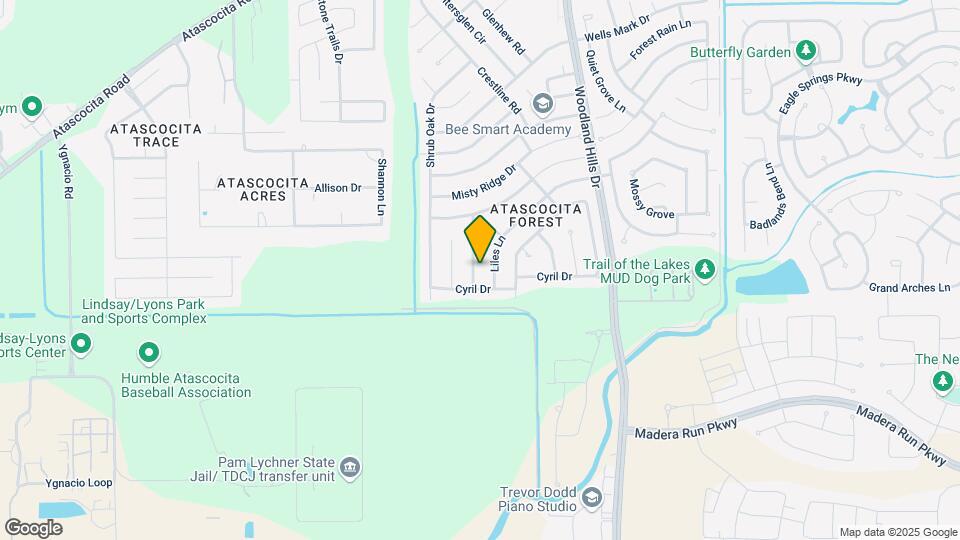 16622 Capewood Dr Map and Location Details