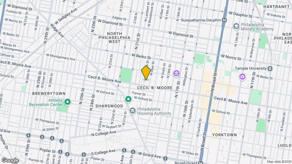 1701-3 N 20th St Map and Location Details