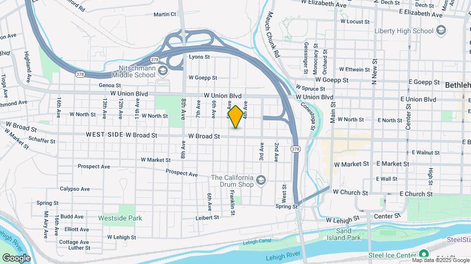 518 W Broad St, Unit u Map and Location Details