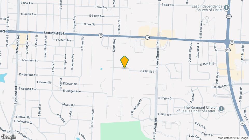 1223 E 25th St S Map and Location Details