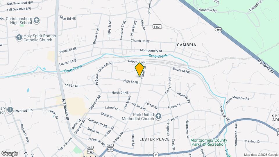 715 E Main St Map and Location Details