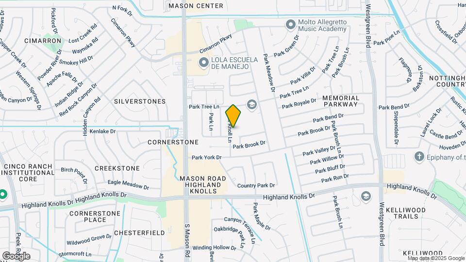 1243 Park Knoll Ln Map and Location Details