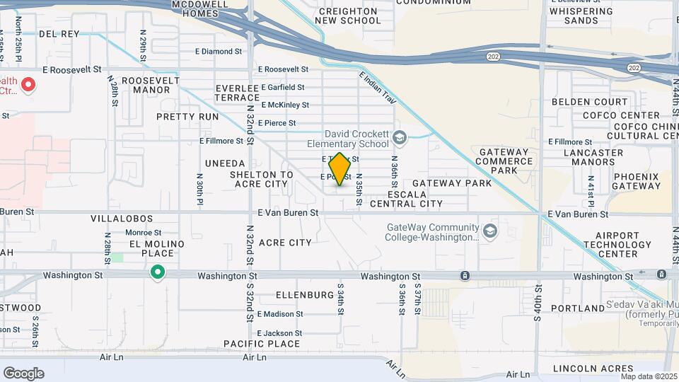 3420-3432 E Melvin St Mapa y Detalles de la Ubicación