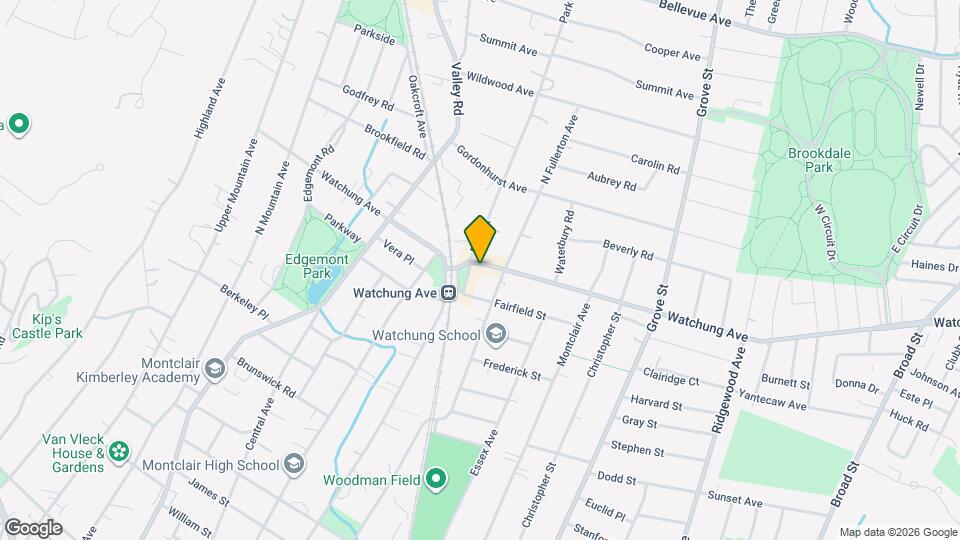 115 Watchung Ave Map and Location Details