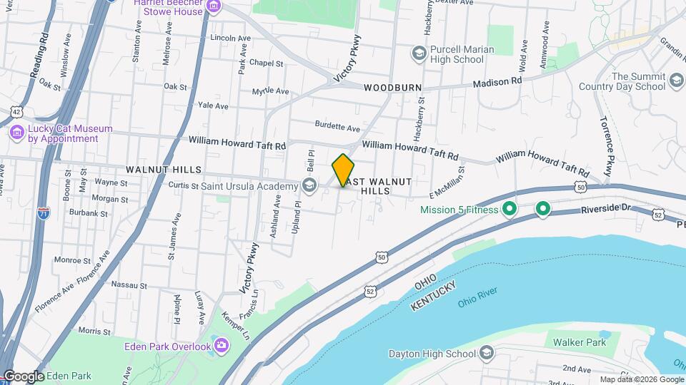 1403 E McMillan St Map and Location Details