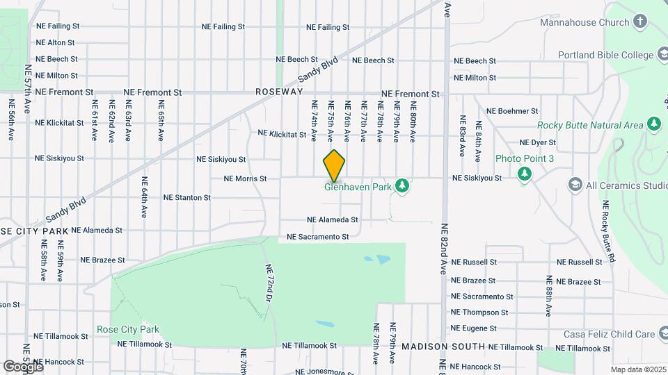 7550 NE Morris St Map and Location Details