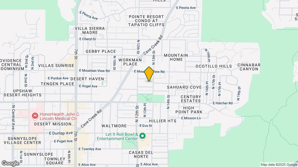 1238 E Vogel Ave Map and Location Details