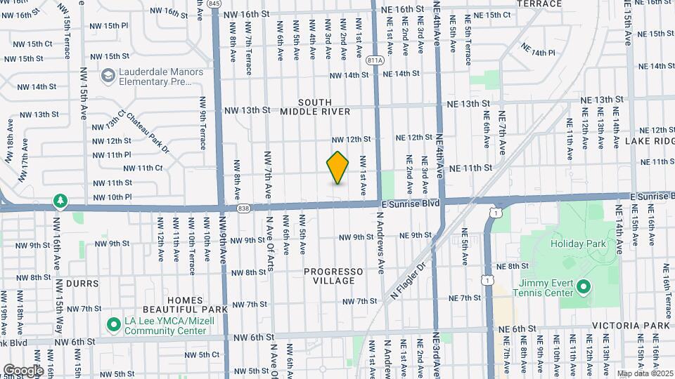 1028 NW 3rd Ave Map and Location Details