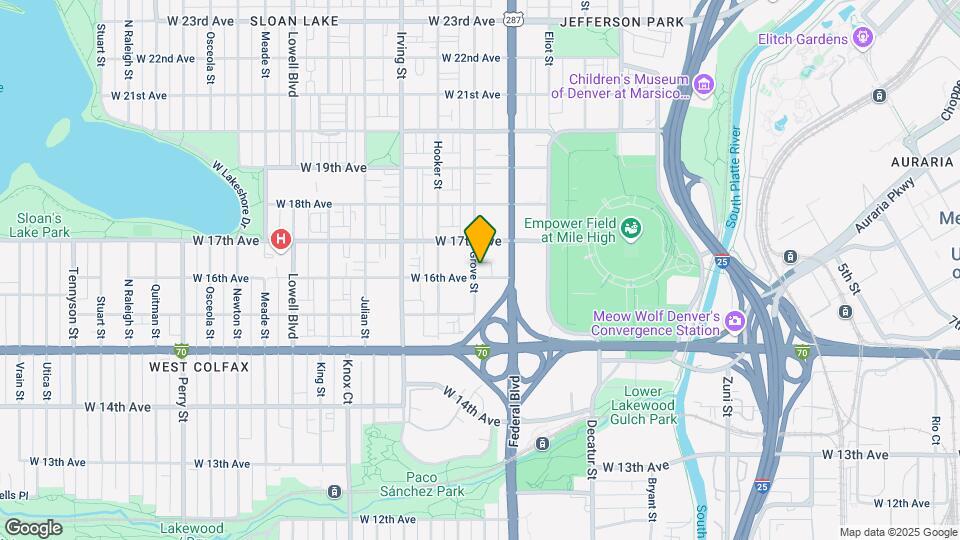 1610 Grove St Map and Location Details