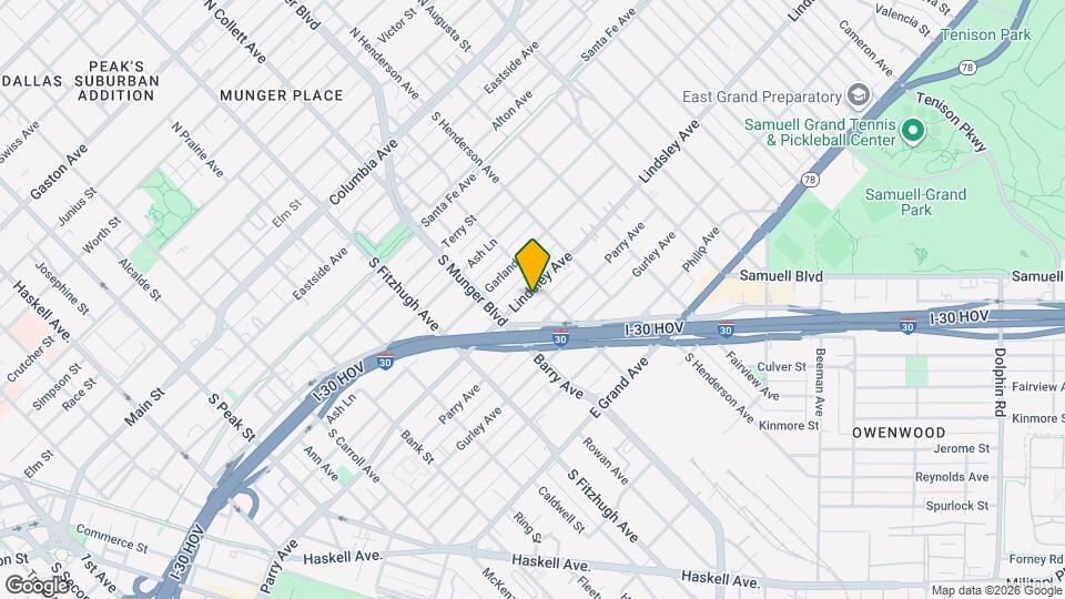 5110 Lindsley Ave Map and Location Details