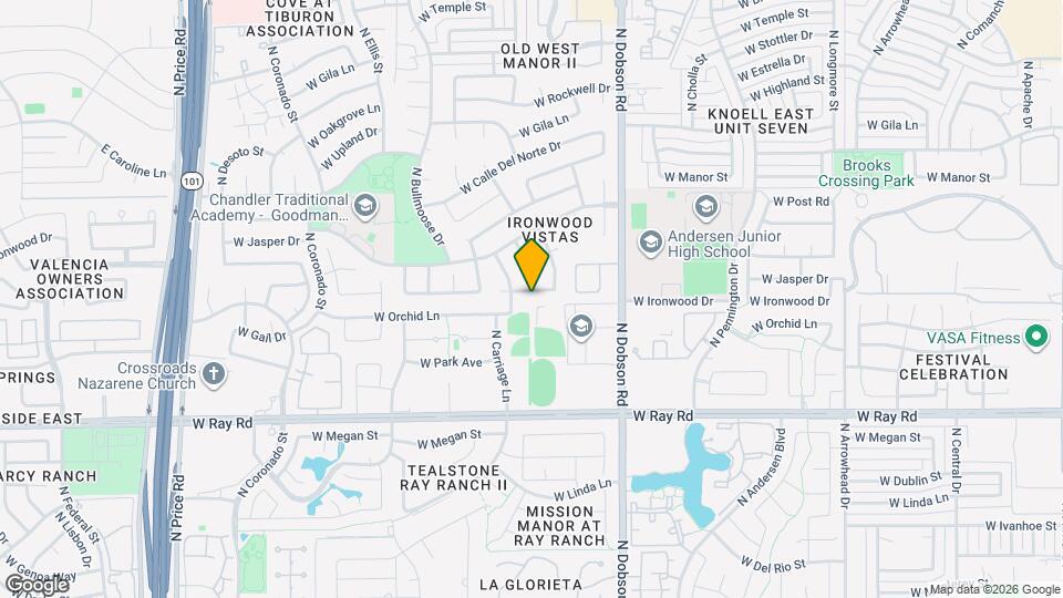 2207 W Ironwood Dr Map and Location Details