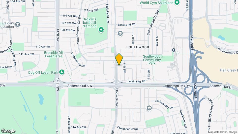 11416B Elbow Dr SW Map and Location Details