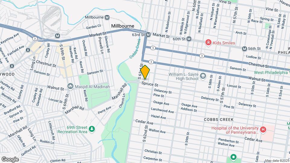 6229 Spruce St Map and Location Details