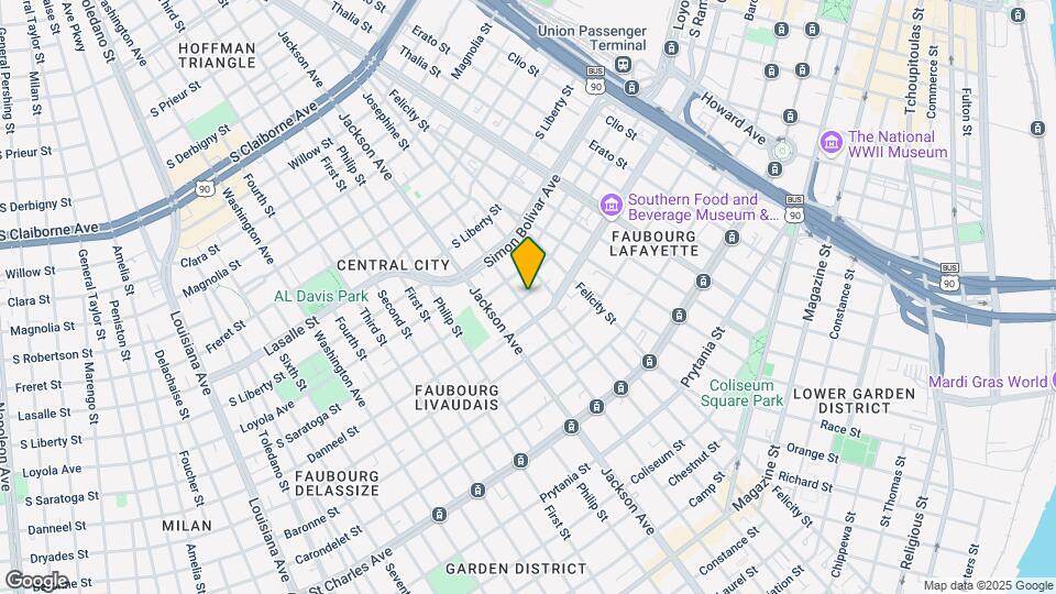 2036 Danneel St Map and Location Details