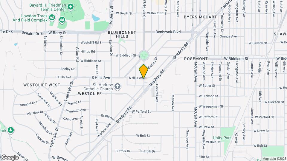 3712 S University Dr Map and Location Details