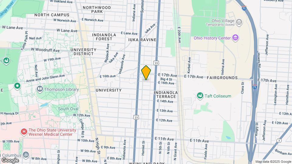 295 E 16th Ave Map and Location Details