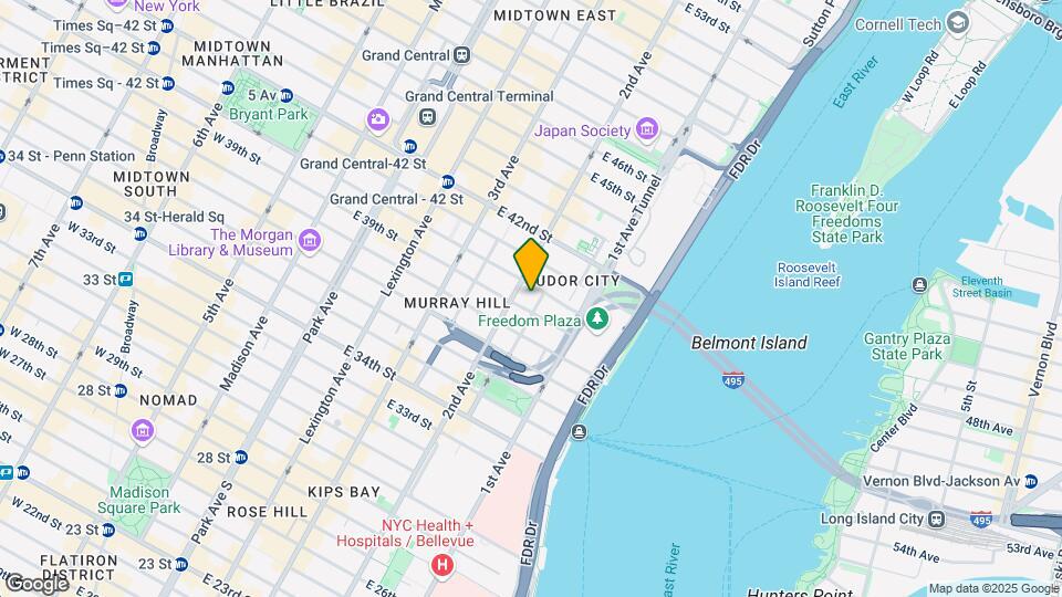 300 E 40th St Map and Location Details