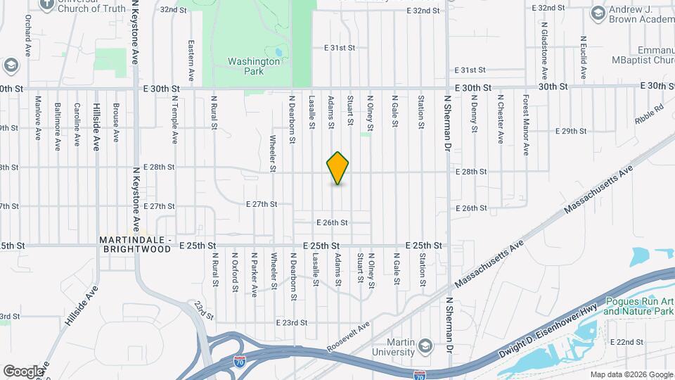 2721 Adams St Map and Location Details