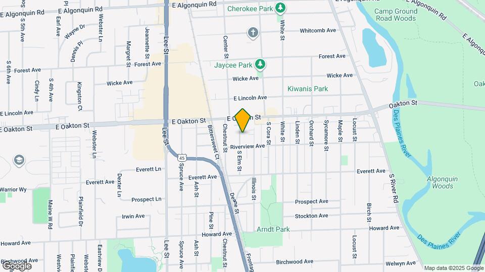 1665 S Elm St Map and Location Details