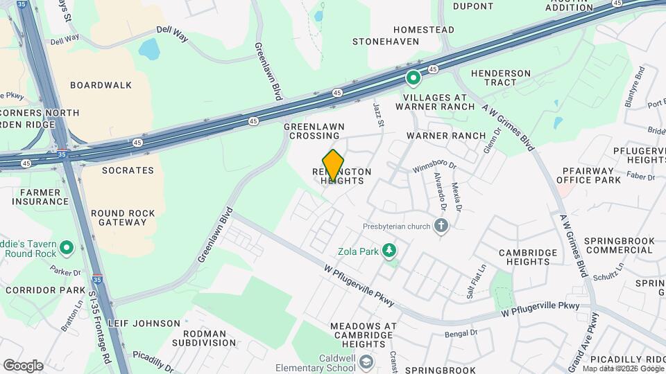 1725 Zydeco Dr Map and Location Details