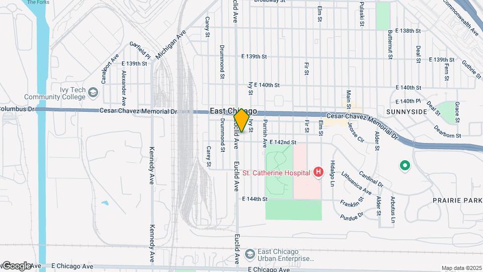 4137 Euclid Ave Map and Location Details