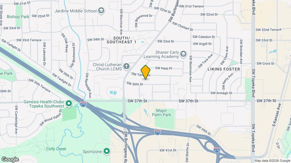 2040 SW 36th St Map and Location Details